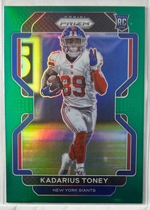 2021 Panini Prizm #342 Kadarius Toney Green RC New York Giants