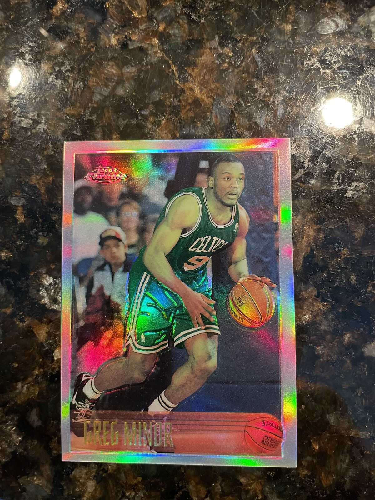 1996-97 Topps Chrome Refractor - #215R Greg Minor