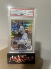 2023 Topps Chrome Update - Garrett Mitchell Gold Wave Auto /50 -Brewers PSA 10