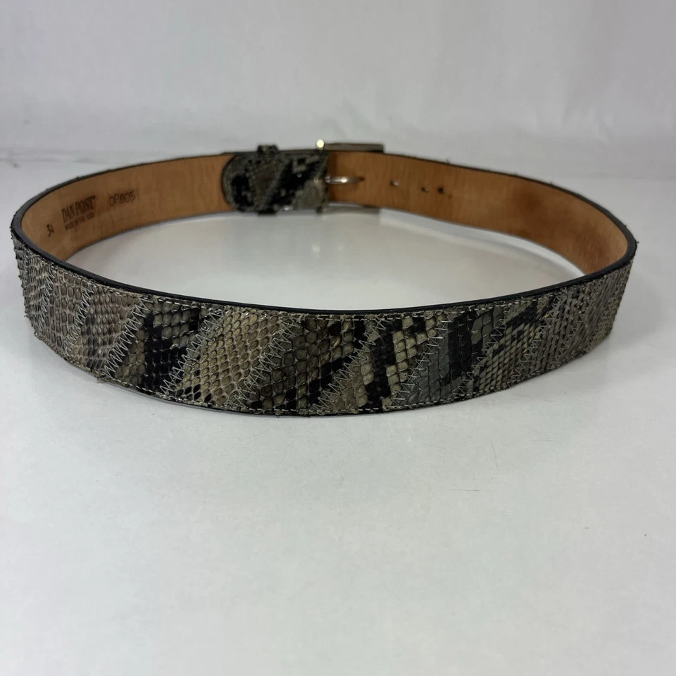 Cinturón pitón DAN POST - Hecho en EE. UU. - Para hombre Talla 32 Foto 3 de 4