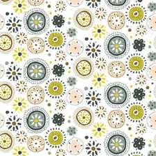 Whimsicals By Michael Miller Fabrics - White Fun Figures  #9526-W