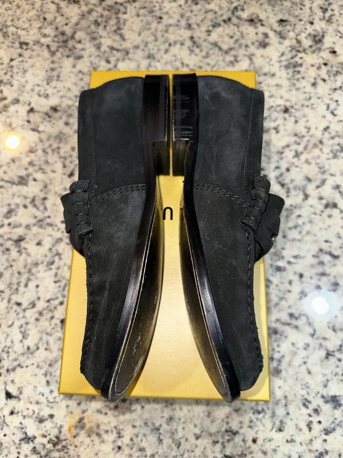Mocassino Rhude Penny scamosciato nero 0372 taglia 11 US