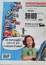 AGIP SUPERCORTEMAGGIORE AUTO   -  ADVERT PUBBLICITA' D'EPOCA ADVERTIS ADV-CVD19