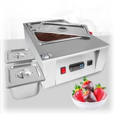 ALDKitchen Chocolate Melter | Commercial Electric Foundue Pot | 4 Pots 22 Lb