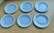 Harker Pottery 6.25” Light Gray Chesterton Harkerware 6 Dessert Bread Plates