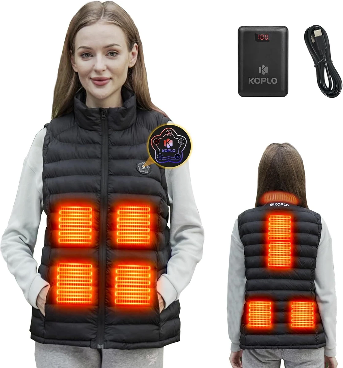 battery heated vest women's