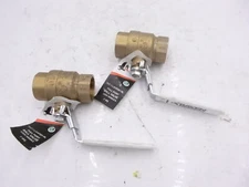 2 Pack Raven 1" Full Port Threaded Ball Valve w/ Latch Lock Handle L-610T001-NL