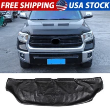 Leather Front Bug Shield Hood Deflector Nose Cover For Tundra/Sequoia 2007-21