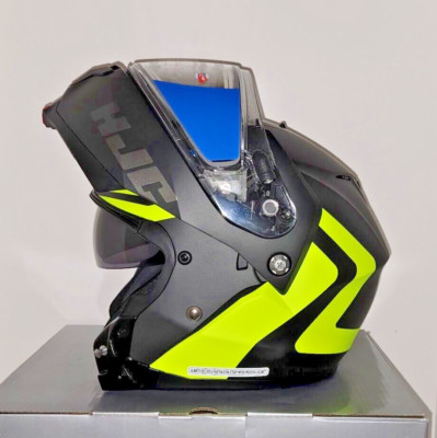 HJC c91 Nepos Electric Modular SunScreen Snowmobile Helmet Hi-Viz XL Extra Large
