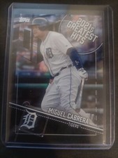 2022 Topps Miguel Cabrera Insert 2021s Greatest Hits Black Foil 128/299