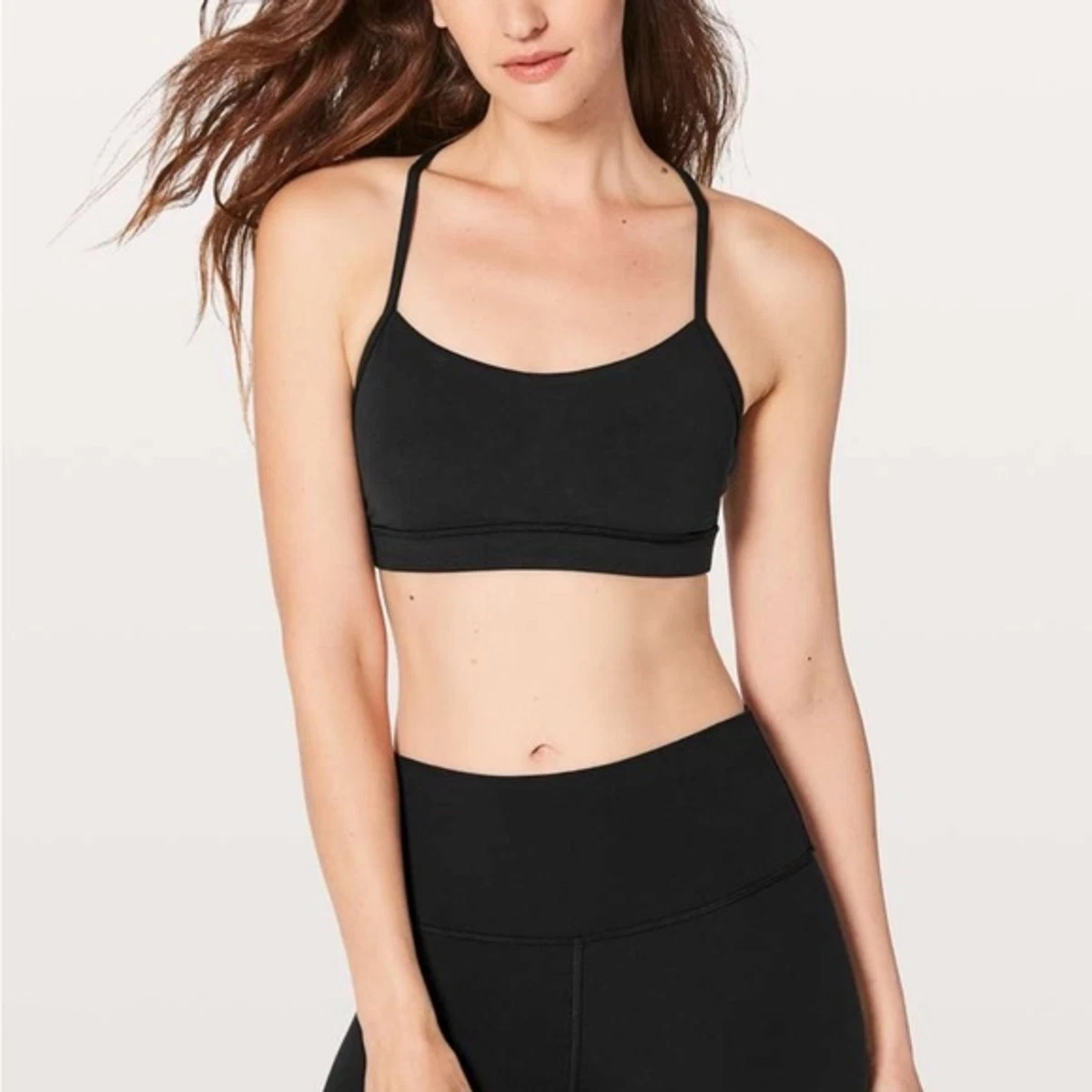 Lululemon Flow Y Bra *Nulu black sports bra