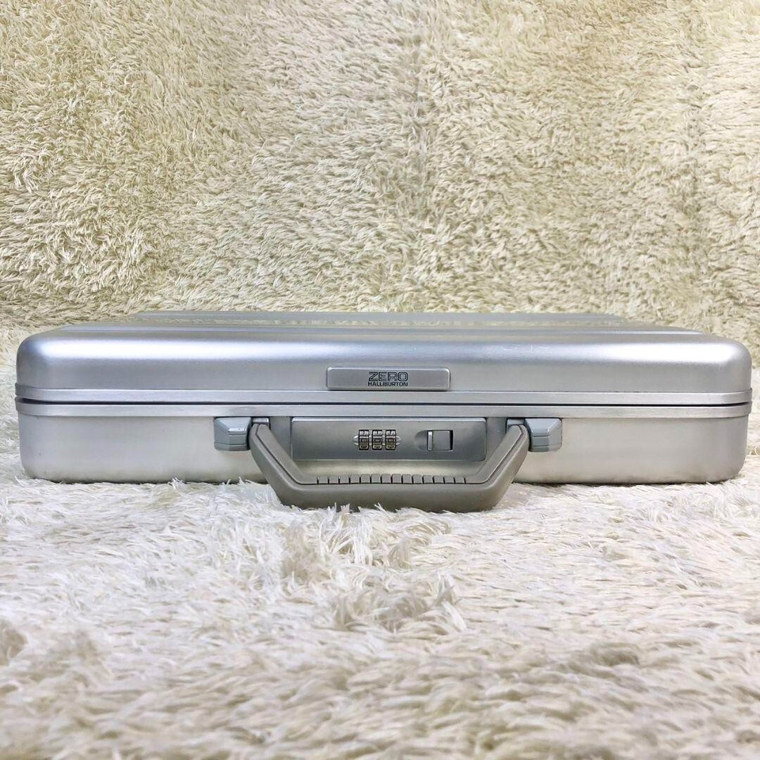Used Zero Halliburton Aluminum Attache Case Silver Dial Lock Used Zero Halliburton Aluminum Attache Case Silver Dial Lock