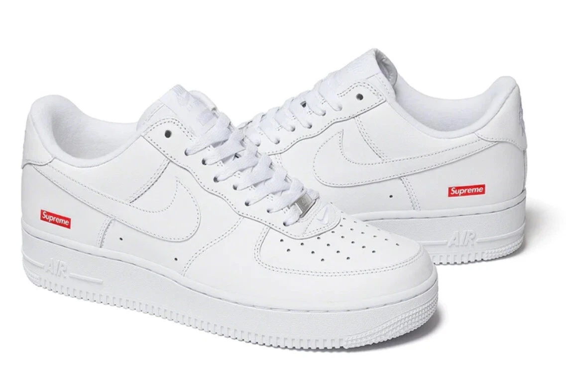 Supreme x Nike Air Force 1 Low BLANC / UK 10 BNIB / En main pour envoi rapide