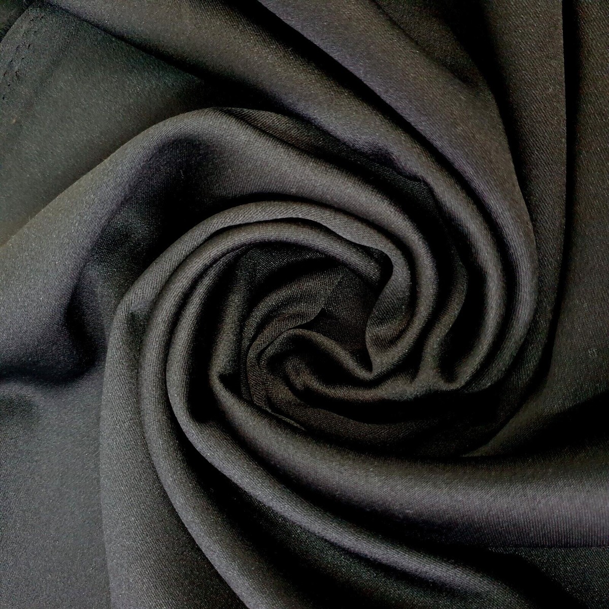 BLACK 100% COTTON SATIN MATERIAL DRESS CRAFT QUILTING COSTUME FABRIC 44"  METER | eBay