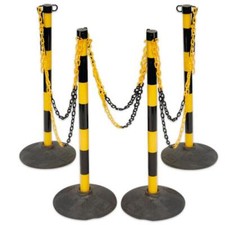 4 POSTEN UND SIGNALKETTE SICHERHEIT HOHE SICHTBARKEIT - 25 M