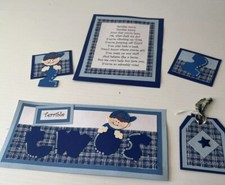 Birthday Age 2 Boys scrapbook layout pages 12 x12 handmade photo ready