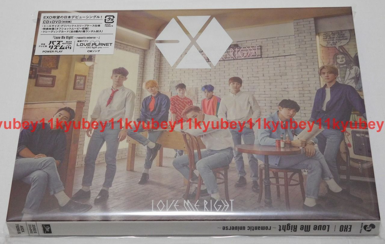 New EXO Love Me Right romantic universe First Limited Edition CD DVD Card Japan