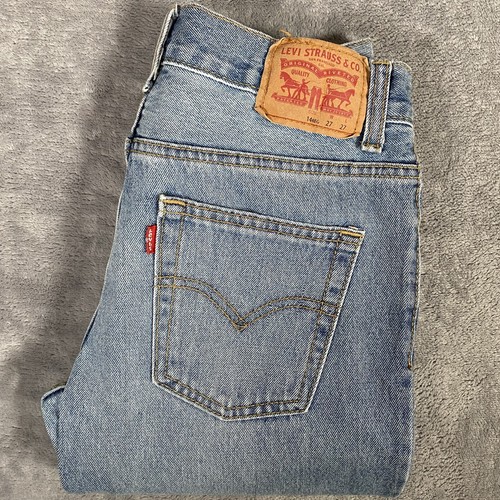 Levis Jeans Boys 14 Reg W27xL27* Blue 511 Slim Fit Cotton Medium Wash Denim - Picture 4 of 13
