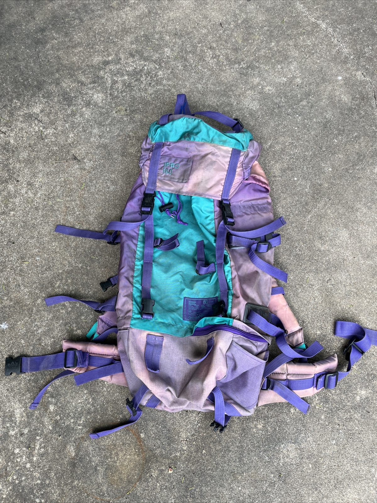 Mochila Trekking Adidas Vintage Senderismo Años 80 90 Retro Colores 60 Litros