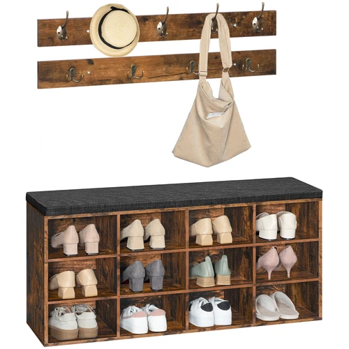 Banco de zapatos HOOBRO estante para zapatos con asiento estante para zapatos - Imagen 58 de 58