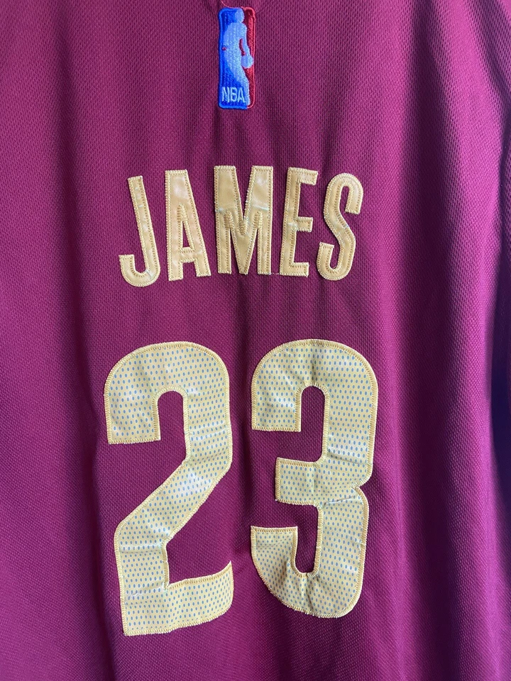 100% Authentic Lebron James Adidas 2015 NBA Finals Cavaliers Jersey Size L - Image 4 of 4