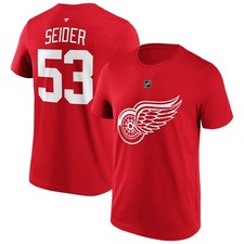 NHL T-Shirt Detroit Red Wings Moritz Seider 5...