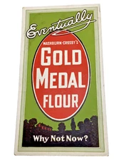 Gold Medal Flour Ink Blotter Advert Washburn-Crosbys Ephemera -Vintage, multicol