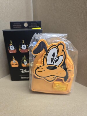 Loungefly Disney Mickey & Friends Mini Backpack Box Keychain: Pluto