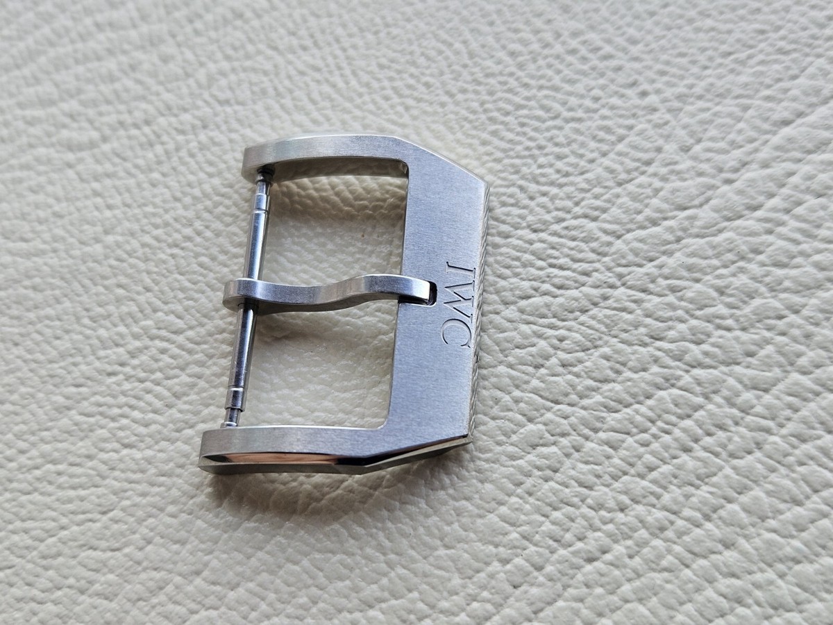 IWC Portuguese Portofino 21mm Brushed Steel Tang Pin Buckle Clasp