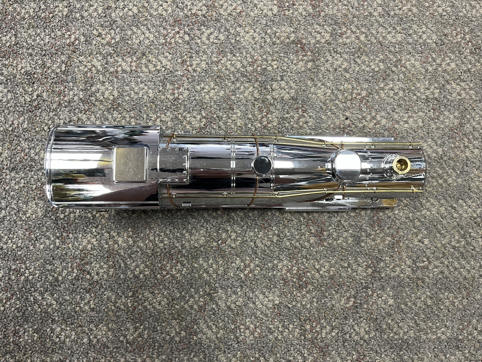 + MTH Ives 1134 Standard Gauge Tinplate 442 Chrome Steam Engine Shell