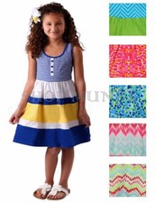 Jona Michelle Girls Sleeveless Green Dress, 8