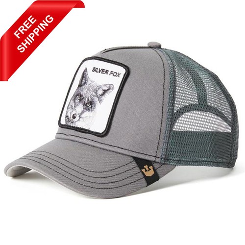 New Unisex Silver Fox Animal Cap Farm 