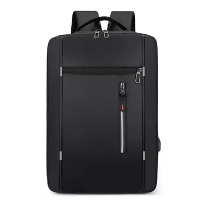 Neu, Swiss Goose wasserdichter USB Reise Schwarz Rucksack Backpack. Schweizer Gans