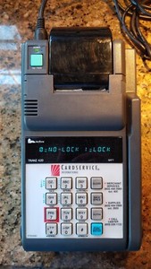 Tranz 420 VeriFone Cardservice Credit Card POS Transaction Machine with Printer