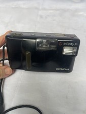Olympus Infinity Jr. 35mm Point  Shoot Film Camera Black UNTESTED FOR PARTS