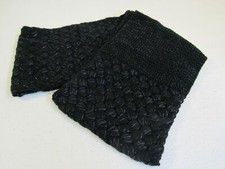 Limited Edition Scarf 32 1/2-in Black & Silver Infinity Acrylic Female
