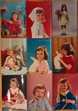 BUON ONOMASTICO - BAMBINE - 9 VECCHIE CARTOLINE AUGURALI - BASSO COSTO