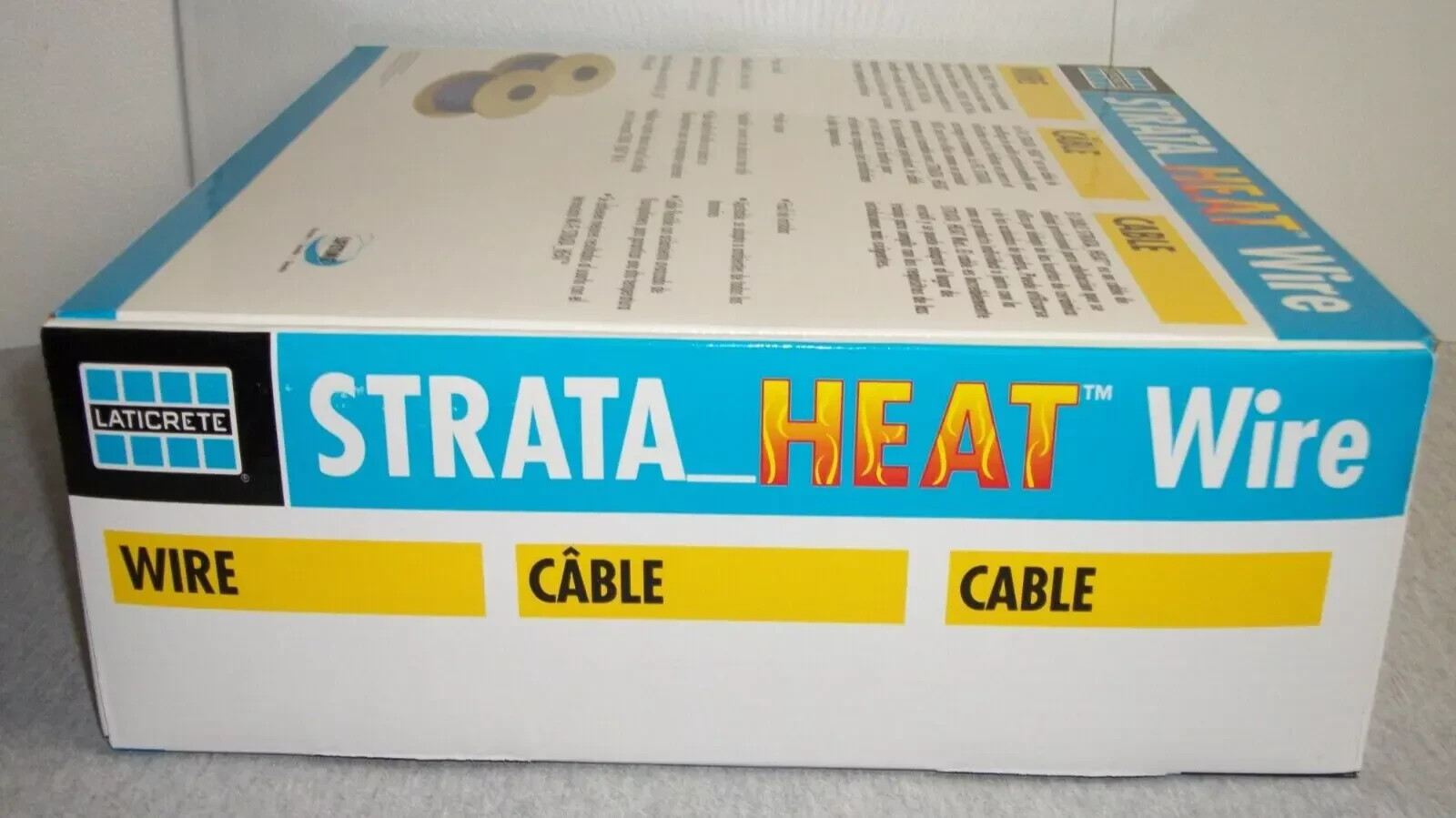 Strata Top Cable Laticrete Strata Heat Wire 5 sq. ft. 120V Heating Cable (0802-0017-2 ...