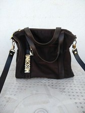 Vintage Moschino borsa redwall tracolla borsa coffee nylon mini boston