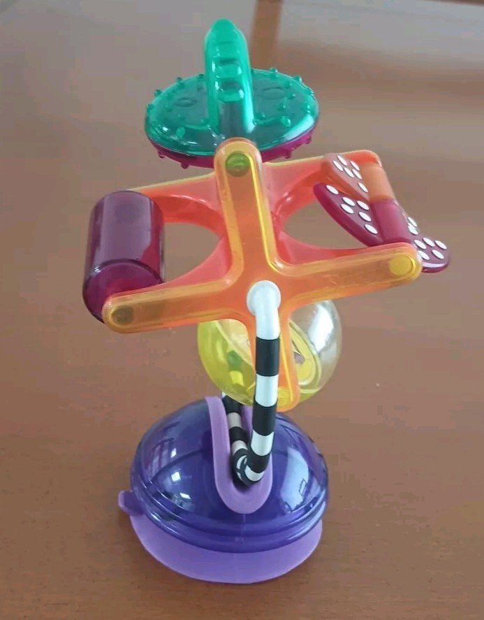 Sassy Rainbow Play Ferris Wheel Suction Cup High Chair Toy & Becomes A ...