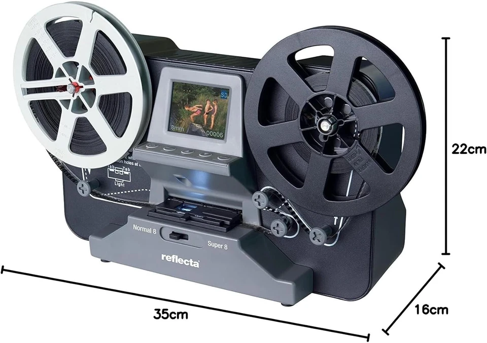 REFLECTA SUPER 8 und NORMAL 8 SCANNER | MIETEN / LEIHEN | (bis 12,7cm Spulen) - Bild 2 von 4