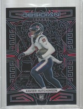 2023 Panini Obsidian #143 Xavier Hutchinson Electric Etch Red #/8