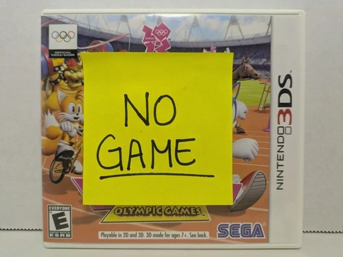 *NO GAME* Mario & Sonic London 2012 Olympic Games (3DS, 2012) Case + Manual