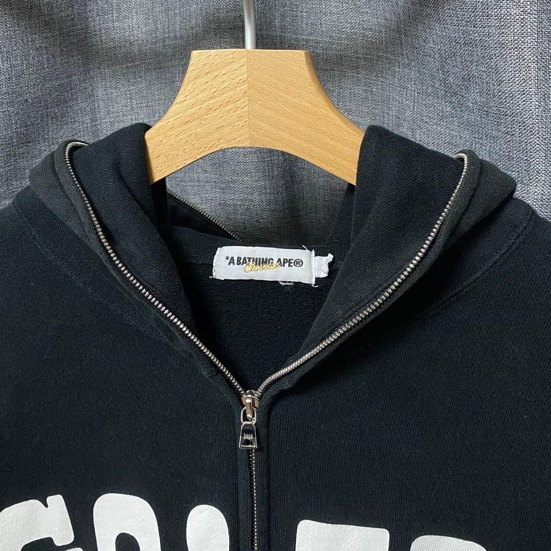 A BATHING APE BAPE GO APE Full Zip Hoody Black Size L thumbnail 3
