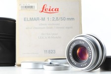  Top Mint in Box Leica Elmar-M 50mm F2.8 E39 Silver M Mount Lens M6 M2 M3 Japan