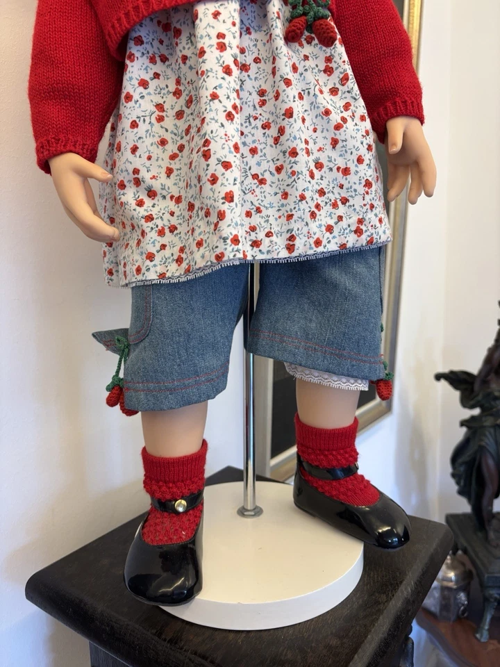 Hildegard Günzel Puppe Porzellan Rosemarie 72cm Künstlerpuppe Sammlerpuppe Doll - Bild 4 von 4