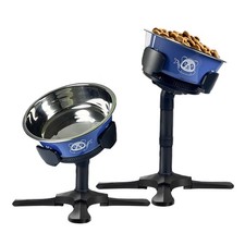 Adjustable Elevated Dog Bowl Stand with Non-Slip Base - 3 Height  Tilt Setti...