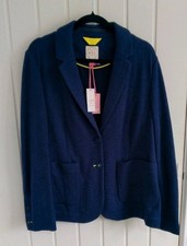 White Stuff Soho jersey blazer dark navy size 20