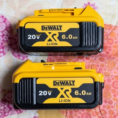 DEWALT DCB206 20V MAX XR 2 Pack 6.0Ah Lithium-Ion Batteries New