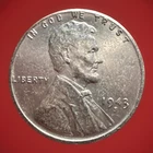 1943-S Lincoln Steel Cent Reprocessed BU Uncirculated Sold As Pictured 1013